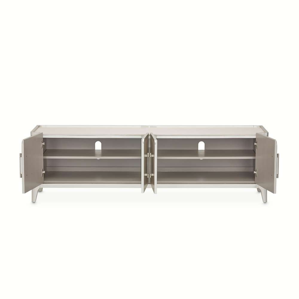 AICO by Michael Amini - Lanterna Media Cabinet - Silver Mist - 9032081-823 veiw 4