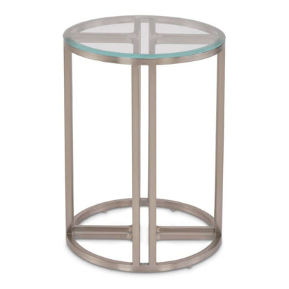 AICO by Michael Amini - Lanterna Chairside Table - Silver Mist - N9032222-823 veiw 3