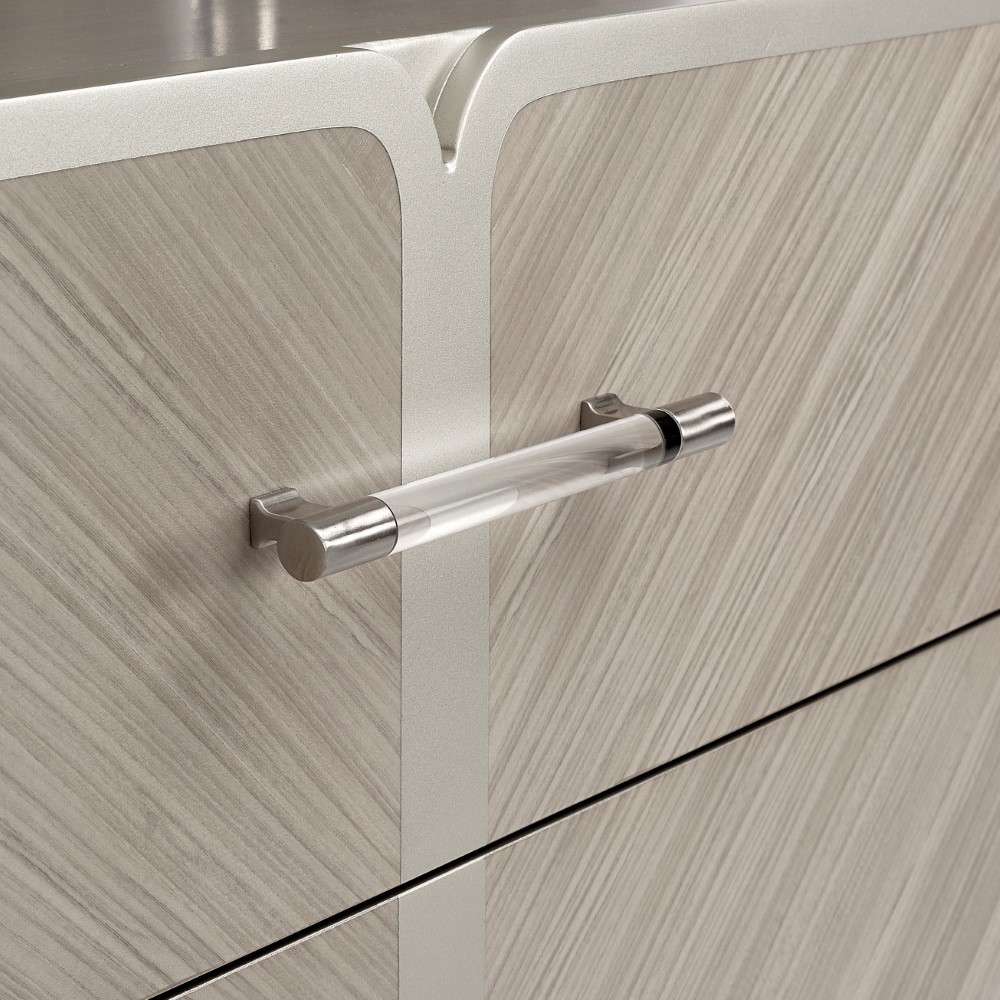 AICO by Michael Amini - Lanterna Highboy Chest - Silver Mist - N9032070-823 veiw 7