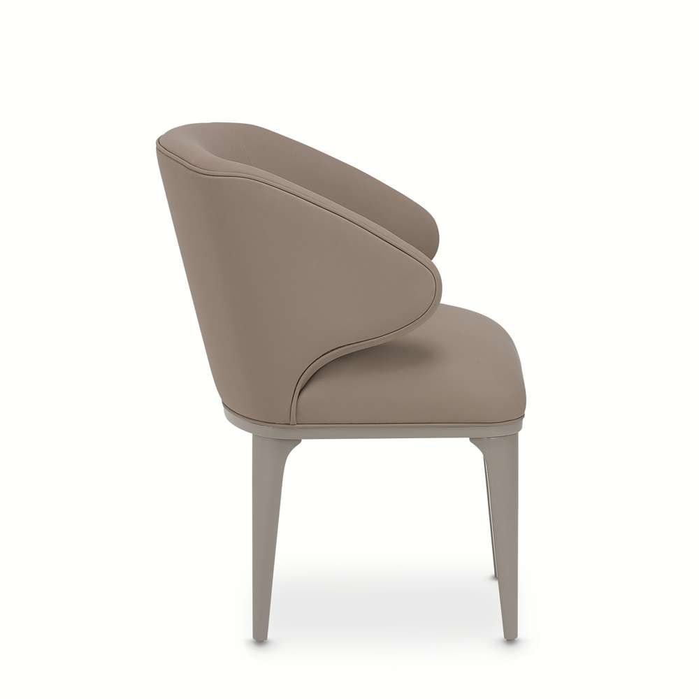 AICO by Michael Amini - Lanterna Vanity Chair - Silver Mist - 9032244-823 veiw 4