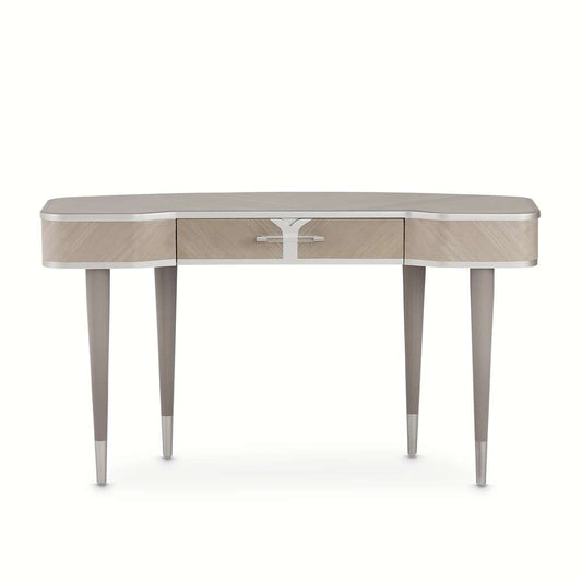AICO by Michael Amini - Lanterna Vanity/Writing Desk - Silver Mist - 9032058-823 veiw 2