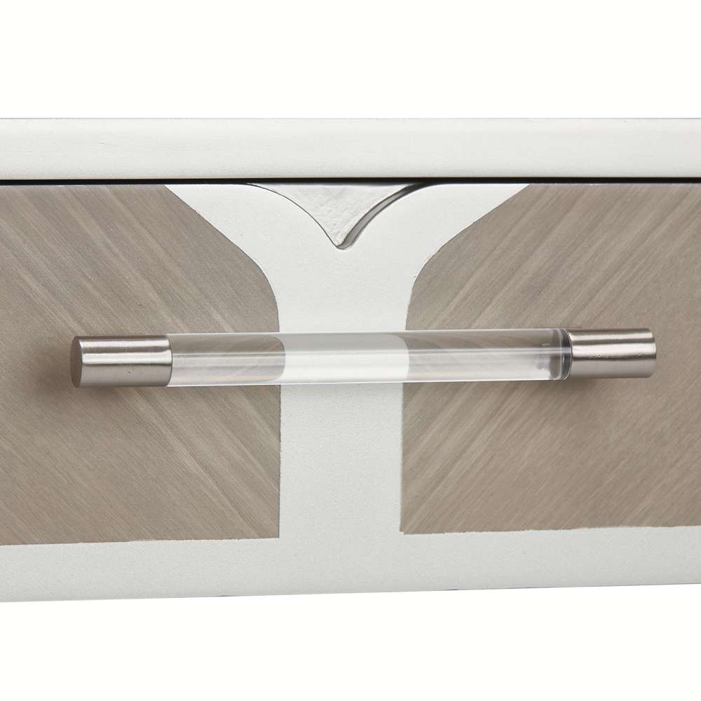 AICO by Michael Amini - Lanterna Vanity/Writing Desk - Silver Mist - 9032058-823 veiw 4