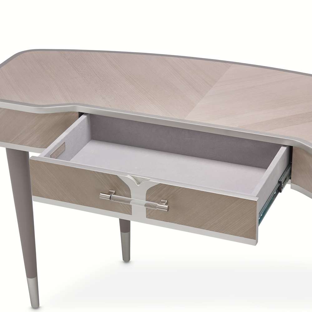 AICO by Michael Amini - Lanterna Vanity/Writing Desk - Silver Mist - 9032058-823 veiw 8