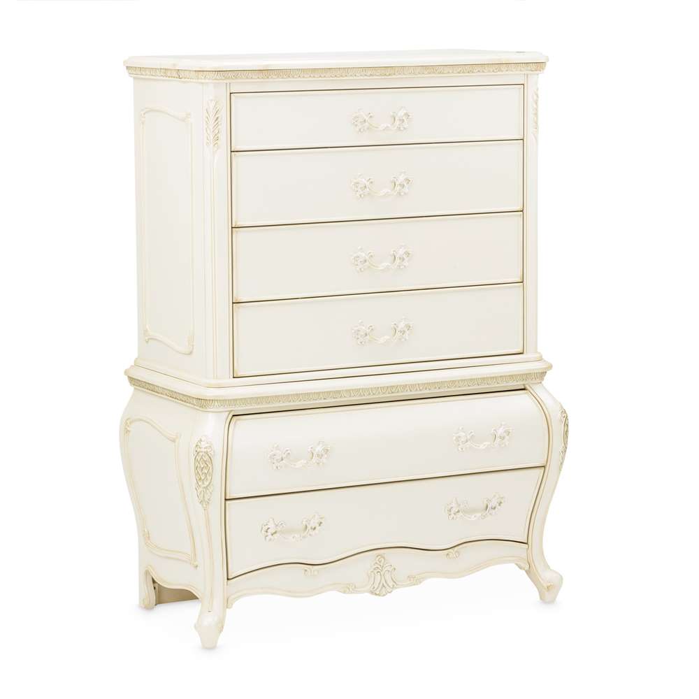 AICO by Michael Amini - Lavelle Classic Pearl - 6-Drawer Chest - Classic Pearl - 54070SA-113_CLOSEOUT veiw 3