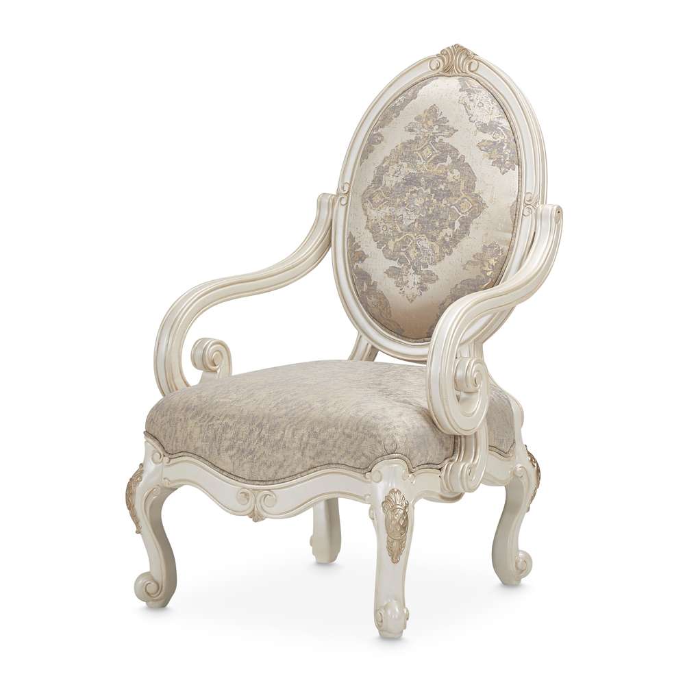 AICO by Michael Amini - Lavelle Classic Pearl Oval Back Wood Chair - Mystic - 54834-MYSTC-113_CLOSEOUT veiw 1