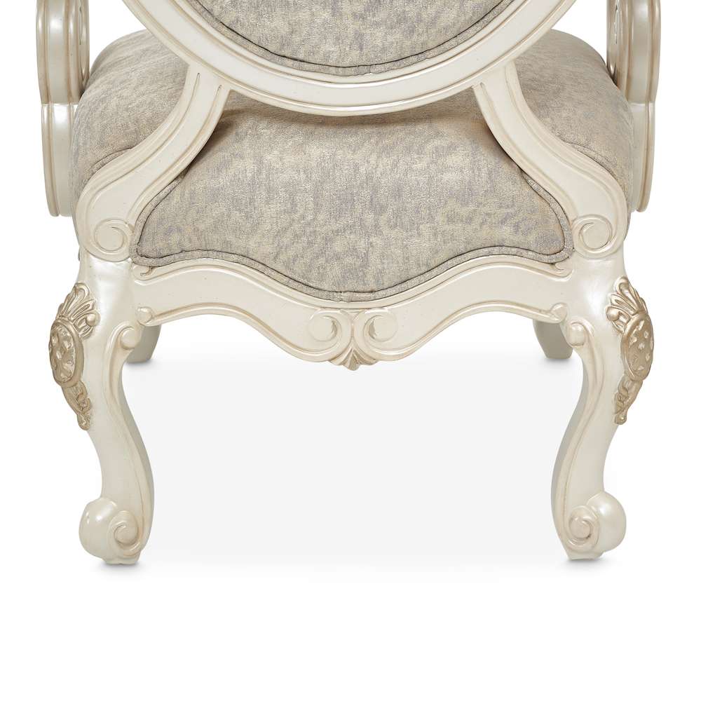 AICO by Michael Amini - Lavelle Classic Pearl Oval Back Wood Chair - Mystic - 54834-MYSTC-113_CLOSEOUT veiw 4