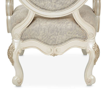 AICO by Michael Amini - Lavelle Classic Pearl Oval Back Wood Chair - Mystic - 54834-MYSTC-113_CLOSEOUT veiw 4