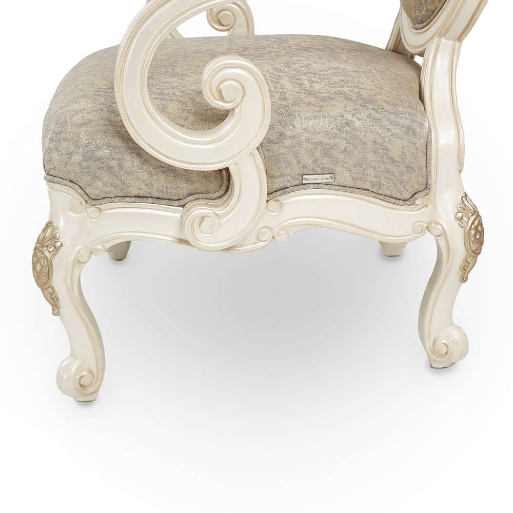 AICO by Michael Amini - Lavelle Classic Pearl Oval Back Wood Chair - Mystic - 54834-MYSTC-113_CLOSEOUT veiw 5