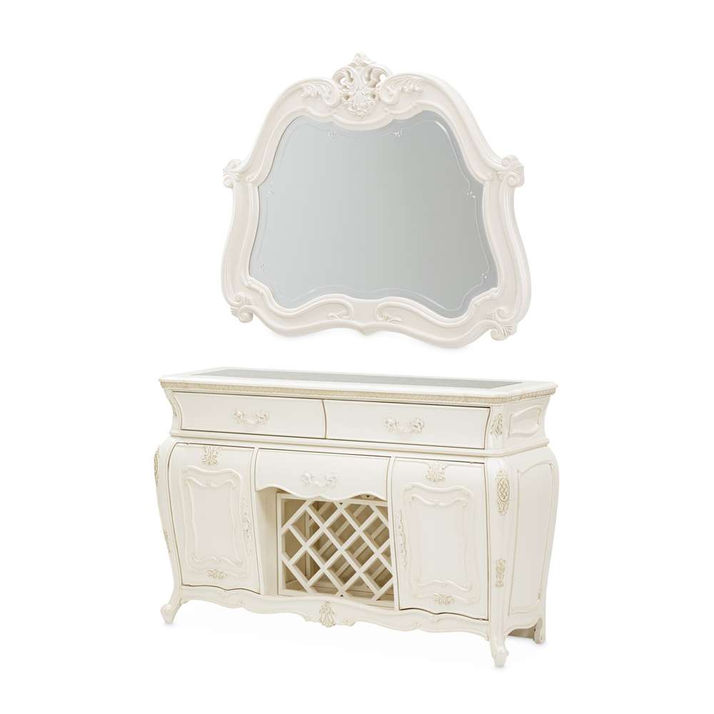 AICO by Michael Amini - Lavelle Classic Pearl - Sideboard with Mirror - Classic Pearl - 54007-67-113 veiw 1