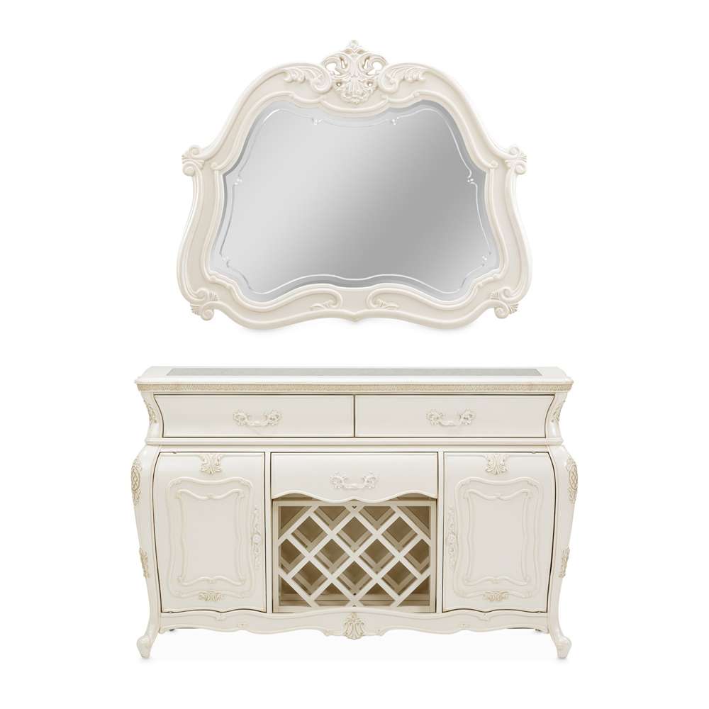 AICO by Michael Amini - Lavelle Classic Pearl - Sideboard with Mirror - Classic Pearl - 54007-67-113 veiw 2