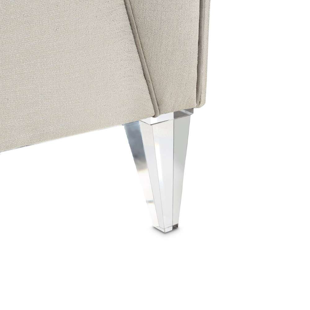 AICO by Michael Amini - Linea Matching Accent Chair - Metallic/Silver Mist - NLRU-LNEA835-MTL-823 veiw 4