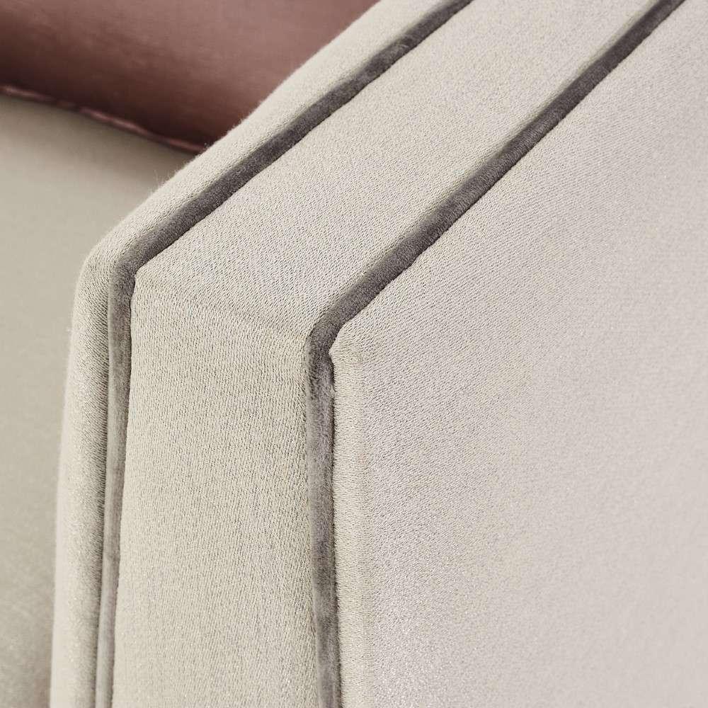 AICO by Michael Amini - Linea Matching Accent Chair - Metallic/Silver Mist - NLRU-LNEA835-MTL-823 veiw 7