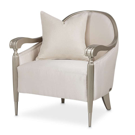 AICO by Michael Amini - London Place Accent Chair - Porcelain/Platinum - NC9004834-PRCLN-124 veiw 1
