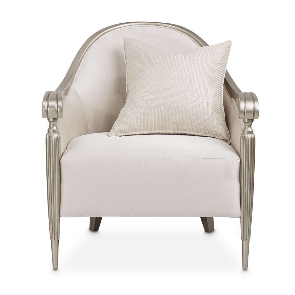 AICO by Michael Amini - London Place Accent Chair - Porcelain/Platinum - NC9004834-PRCLN-124 veiw 5