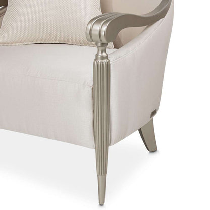 AICO by Michael Amini - London Place Accent Chair - Porcelain/Platinum - NC9004834-PRCLN-124 veiw 6