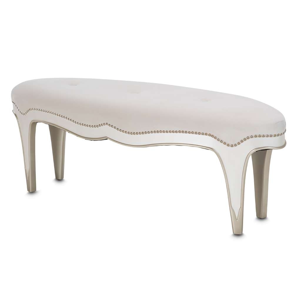 AICO by Michael Amini - London Place Bed Bench - Creamy Pearl - N9004904-112 veiw 1