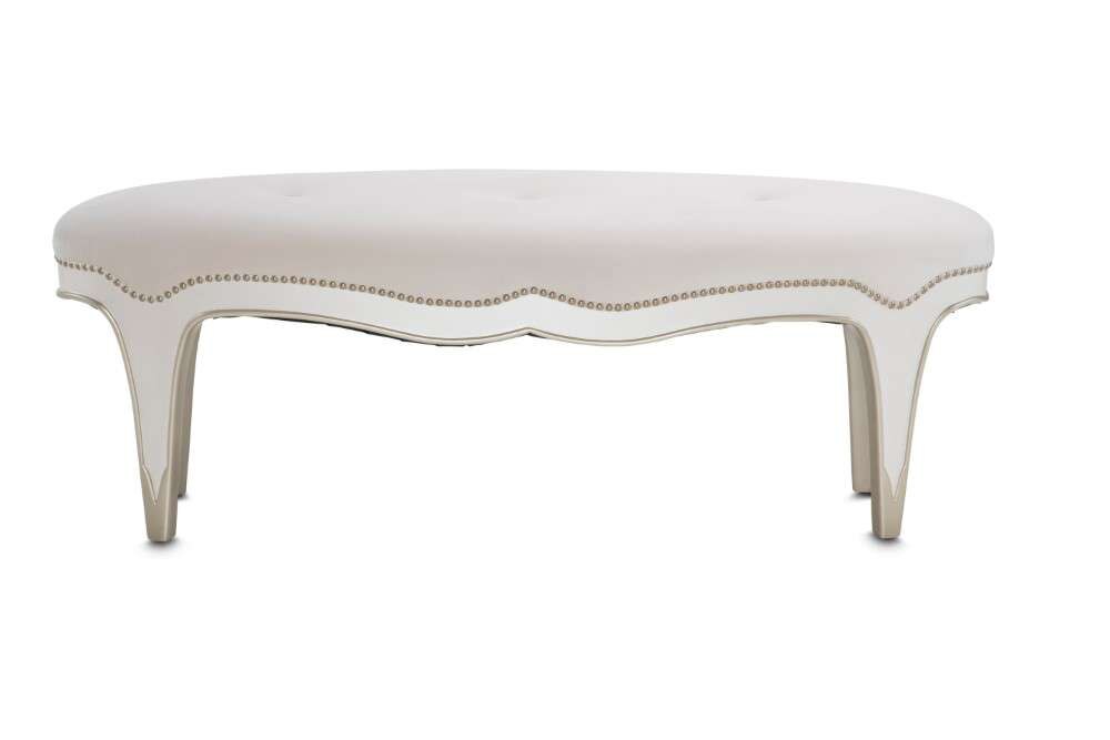 AICO by Michael Amini - London Place Bed Bench - Creamy Pearl - N9004904-112 veiw 2