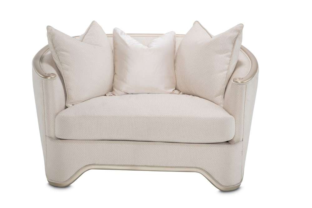 AICO by Michael Amini - London Place Chair and a Half - Champagne - NC9004838-CHPGN-124 veiw 2
