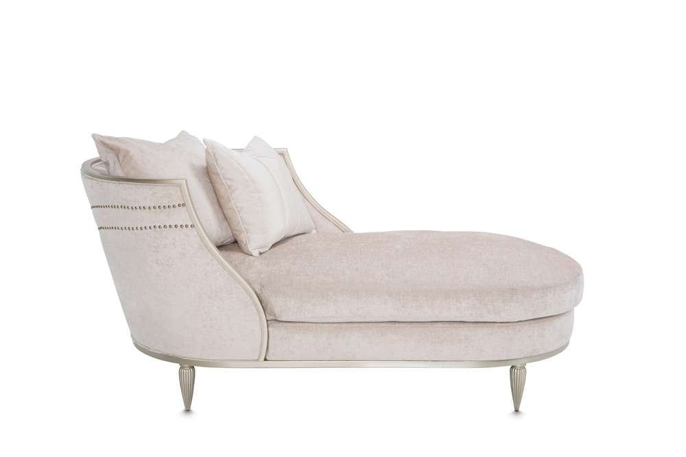 AICO by Michael Amini - London Place Chaise - Parchment - NC9004842-PARCH-124 veiw 1