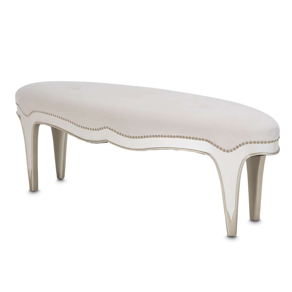 AICO by Michael Amini - London Place Chaise - Parchment - NC9004842-PARCH-124 veiw 4
