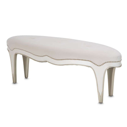 AICO by Michael Amini - London Place Chaise - Parchment - NC9004842-PARCH-124 veiw 4