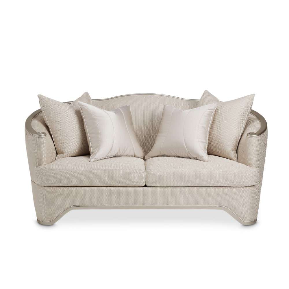 AICO by Michael Amini - London Place Loveseat - Lt. Champagne - NC9004825-CHPGN-124 veiw 2
