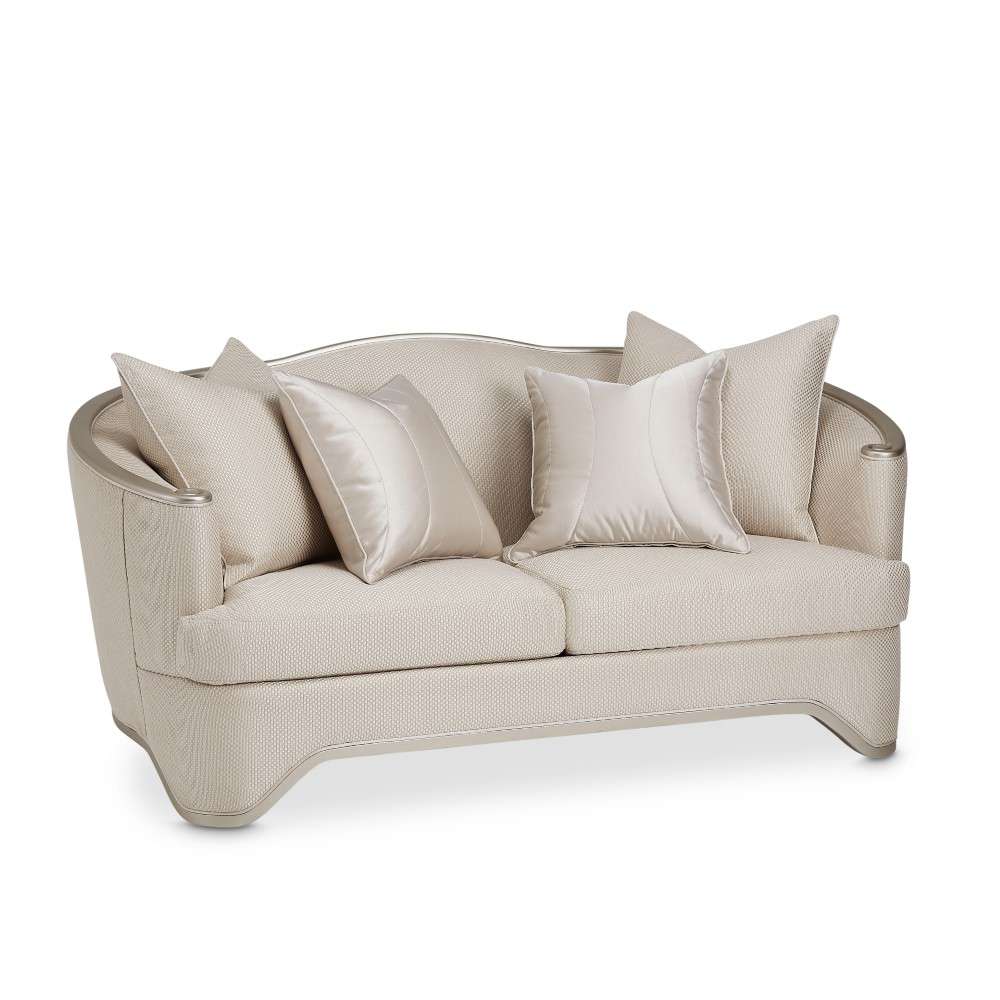 AICO by Michael Amini - London Place Loveseat - Lt. Champagne - NC9004825-CHPGN-124 veiw 3