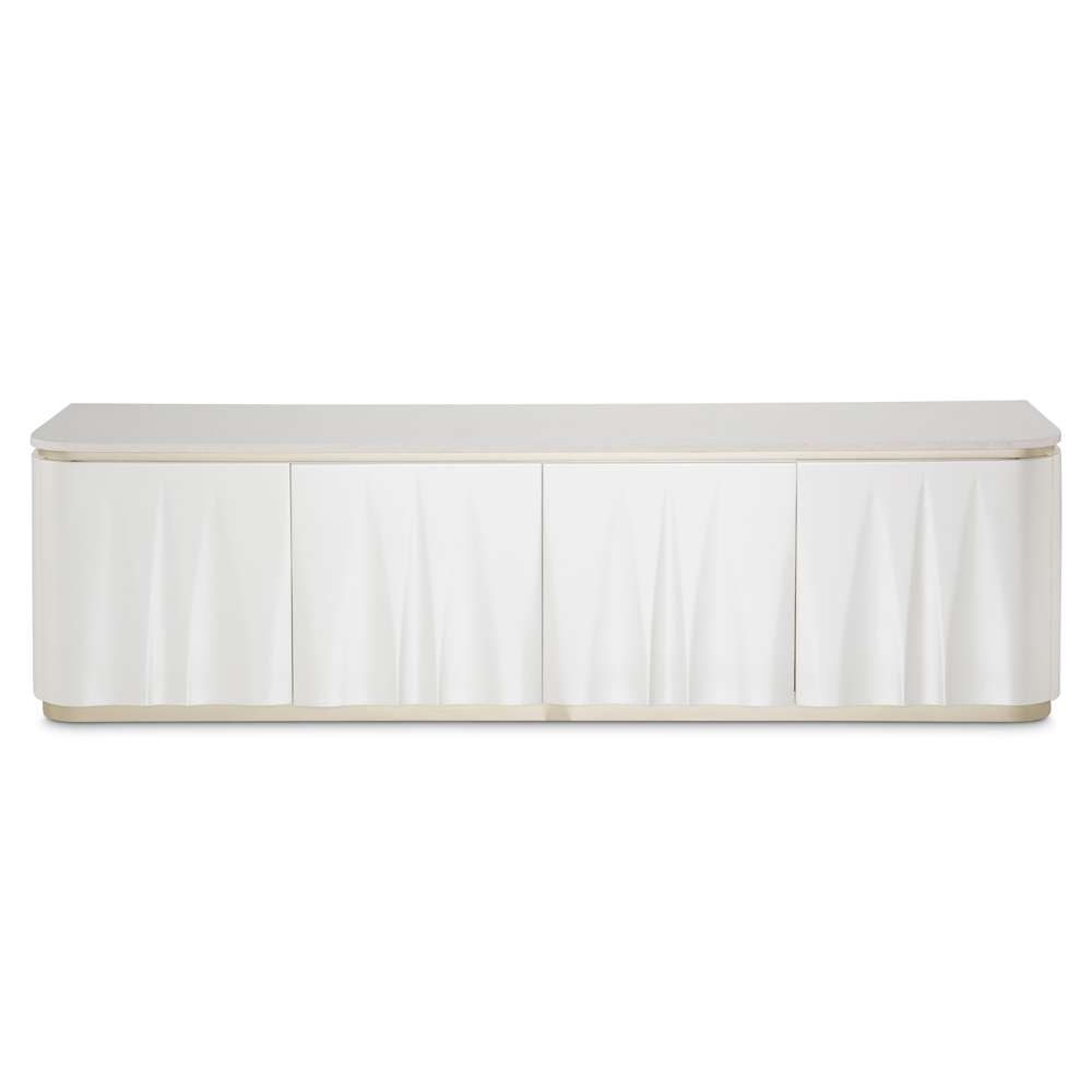 AICO by Michael Amini - London Place Media Cabinet - Creamy Pearl - N9004081-112 veiw 1