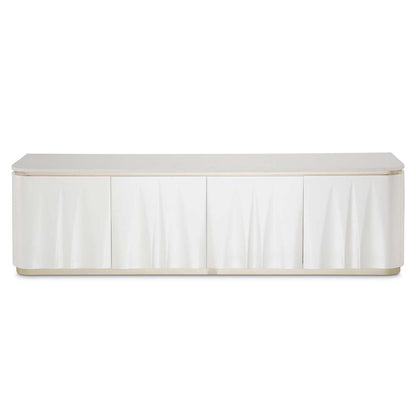 AICO by Michael Amini - London Place Media Cabinet - Creamy Pearl - N9004081-112 veiw 1
