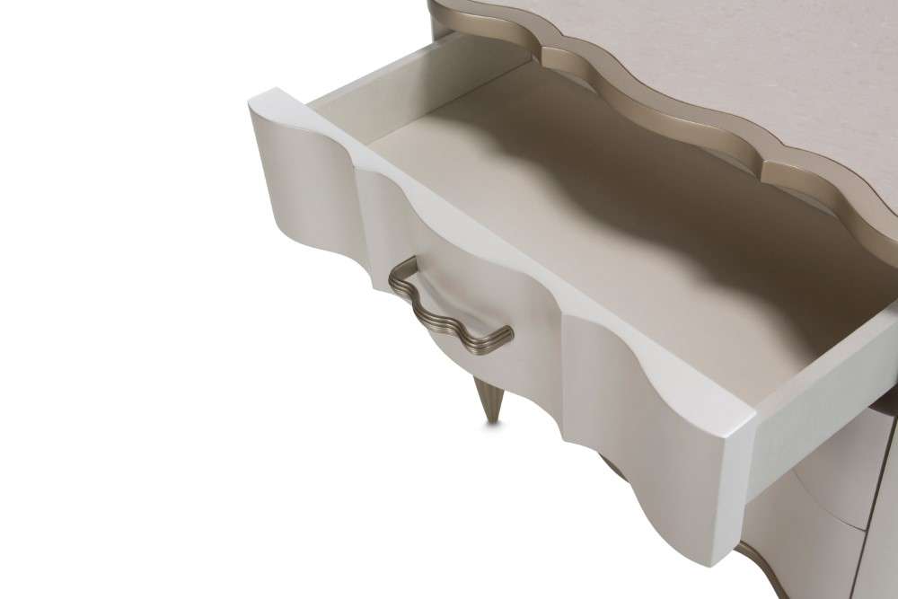 AICO by Michael Amini - London Place - Nightstand - Creamy Pearl - N9004040-112 veiw 4