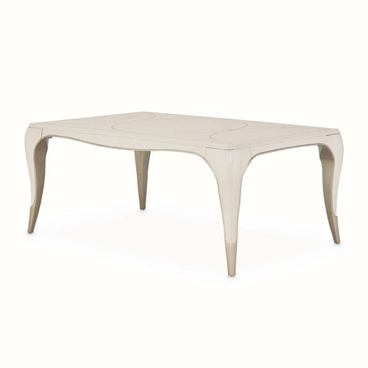 AICO by Michael Amini - London Place Rectangular Dining Table - Creamy Pearl - N9004000-112 veiw 1