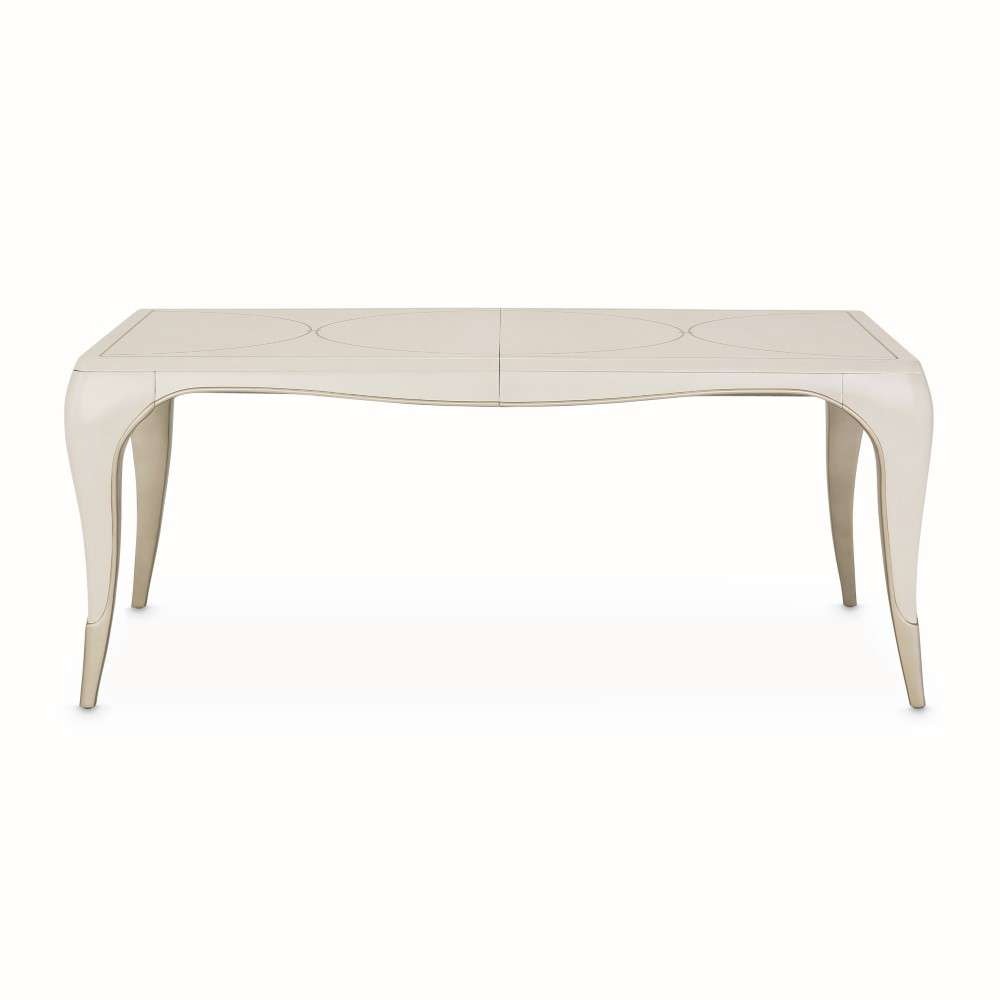 AICO by Michael Amini - London Place Rectangular Dining Table - Creamy Pearl - N9004000-112 veiw 3