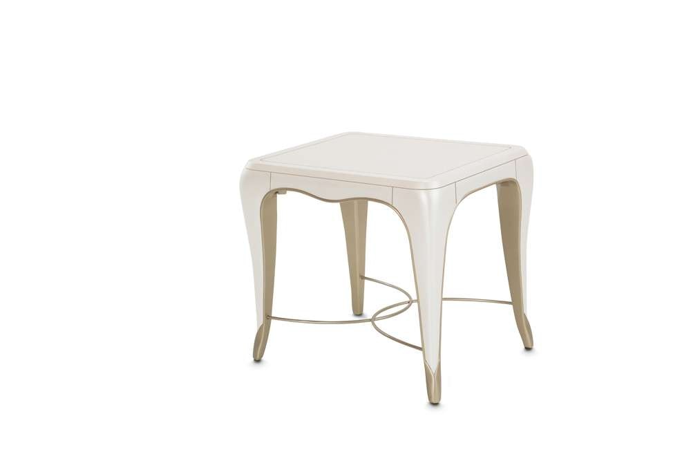 AICO by Michael Amini - London Place Rectangular End Table - Creamy Pearl - N9004202-112 veiw 1