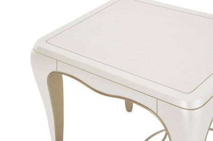 AICO by Michael Amini - London Place Rectangular End Table - Creamy Pearl - N9004202-112 veiw 2