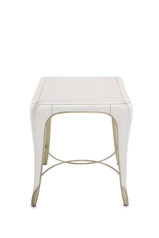 AICO by Michael Amini - London Place Rectangular End Table - Creamy Pearl - N9004202-112 veiw 3