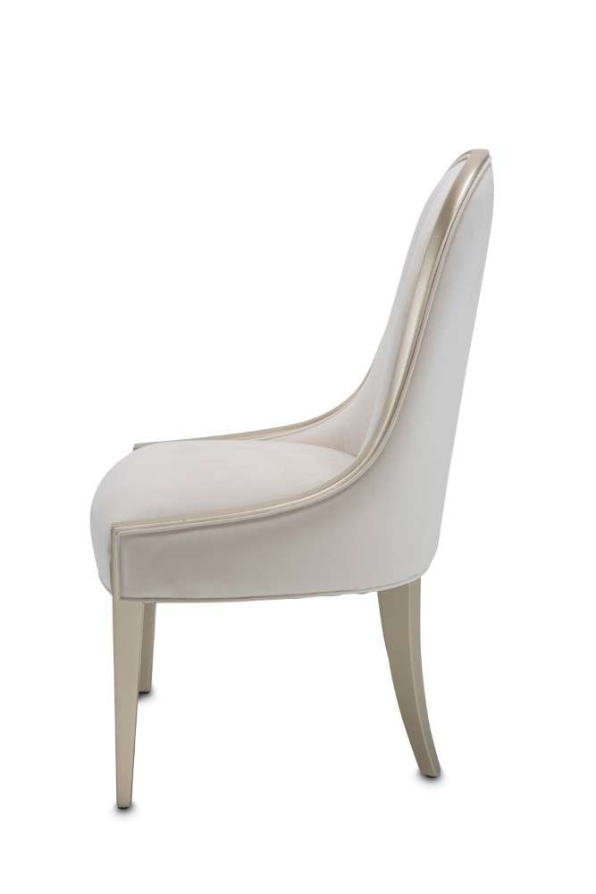AICO by Michael Amini - London Place Side Chair - Creamy Pearl - N9004003A-112 veiw 4