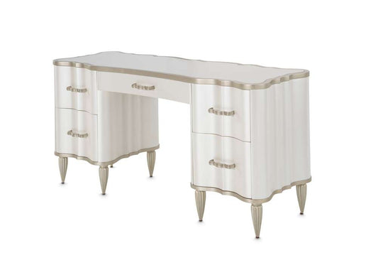 AICO by Michael Amini - London Place Vanity/Desk - Creamy Pearl - N9004058-112 veiw 1