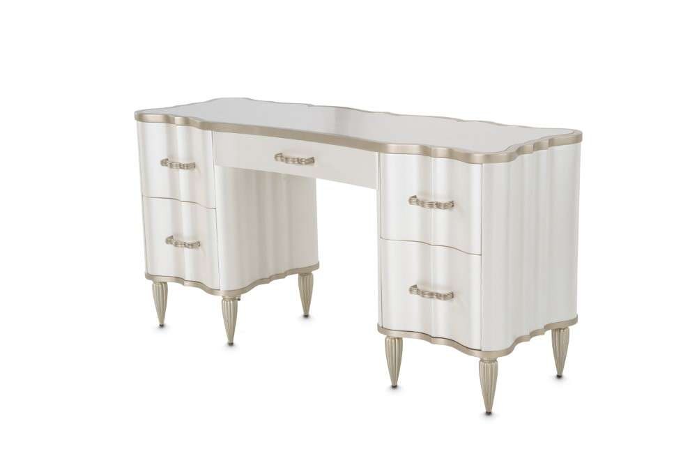 AICO by Michael Amini - London Place Vanity/Desk - Creamy Pearl - N9004058-112 veiw 3