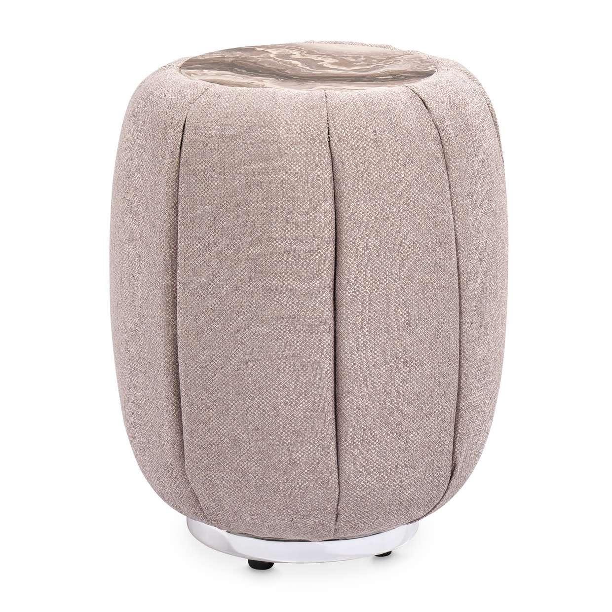 AICO by Michael Amini - Lucca Side Table - Silver - LFR-LUCA202-808 veiw 1