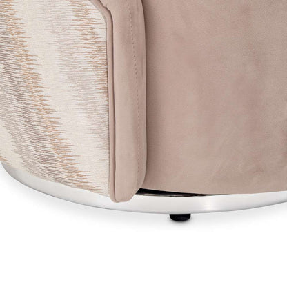 AICO by Michael Amini - Lucca Swivel Chair - Silver - LFR-LUCA839-NGT-808 veiw 3