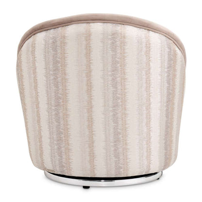 AICO by Michael Amini - Lucca Swivel Chair - Silver - LFR-LUCA839-NGT-808 veiw 7