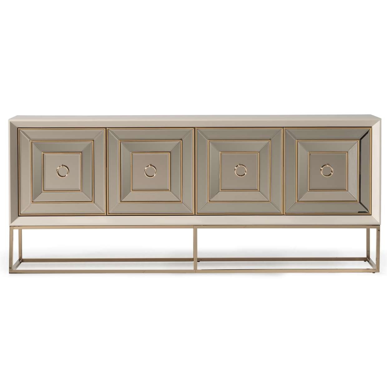 AICO by Michael Amini - Madison Console - Glistening Gold - LFR-MDSN223-827 veiw 1