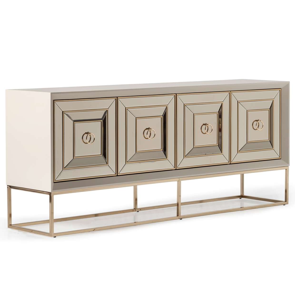 AICO by Michael Amini - Madison Console - Glistening Gold - LFR-MDSN223-827 veiw 2