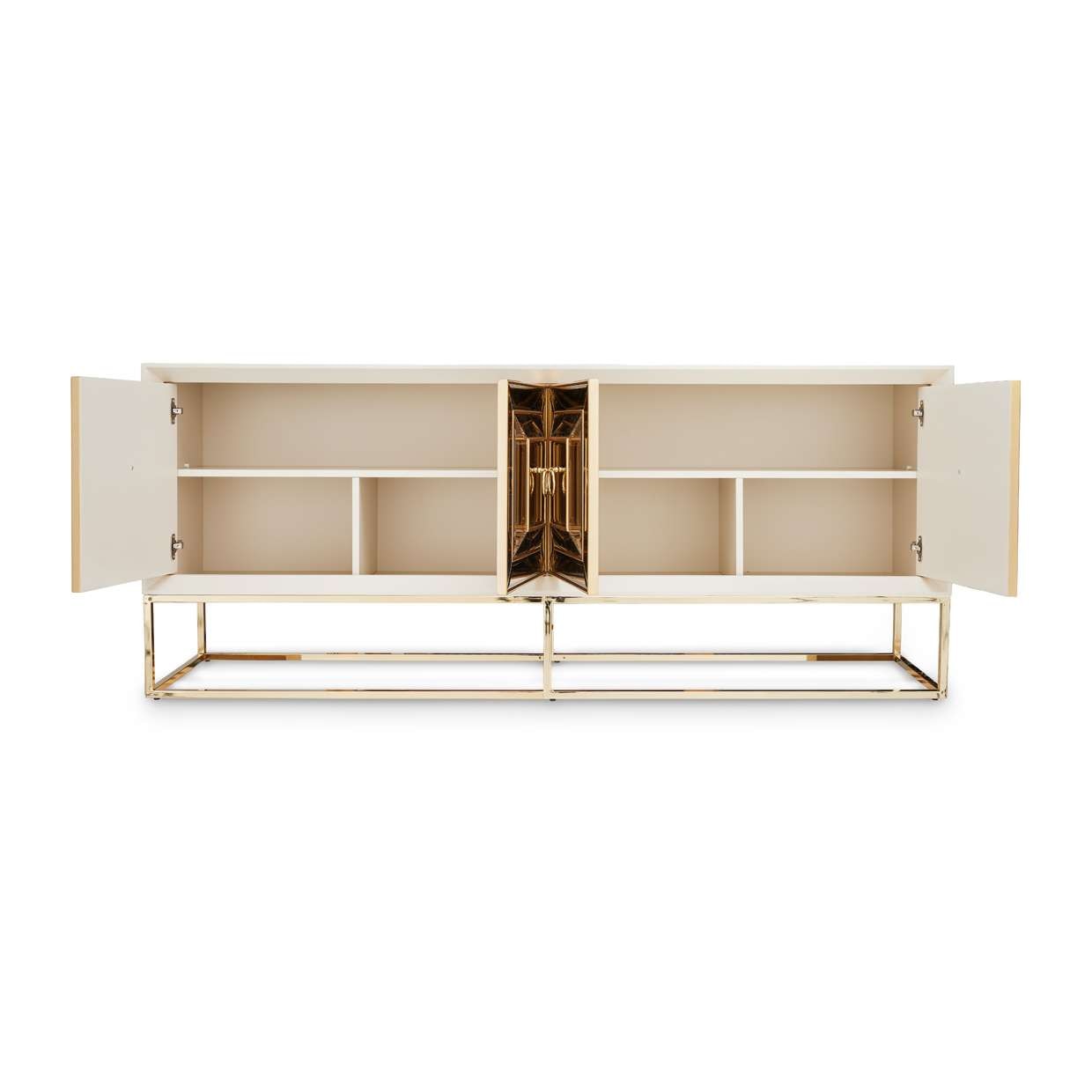 AICO by Michael Amini - Madison Console - Glistening Gold - LFR-MDSN223-827 veiw 4