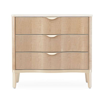 AICO by Michael Amini - Malibu Crest 3-Drawer Nightstand - Blush - N9007040-131 veiw 2