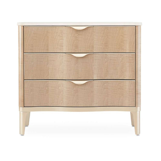 AICO by Michael Amini - Malibu Crest 3-Drawer Nightstand - Blush - N9007040-131 veiw 2