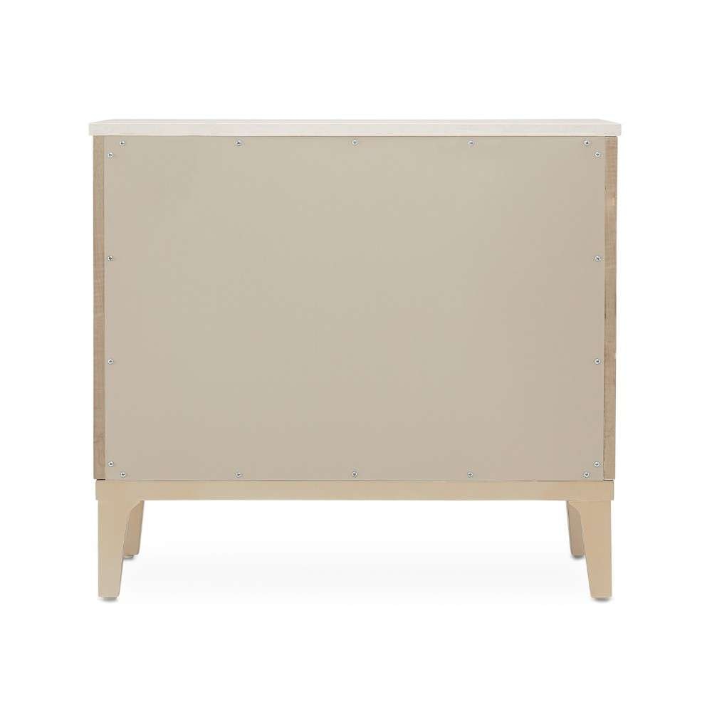 AICO by Michael Amini - Malibu Crest 3-Drawer Nightstand - Blush - N9007040-131 veiw 6