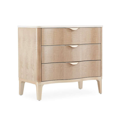 AICO by Michael Amini - Malibu Crest 3-Drawer Nightstand - Blush - N9007040-131 veiw 7