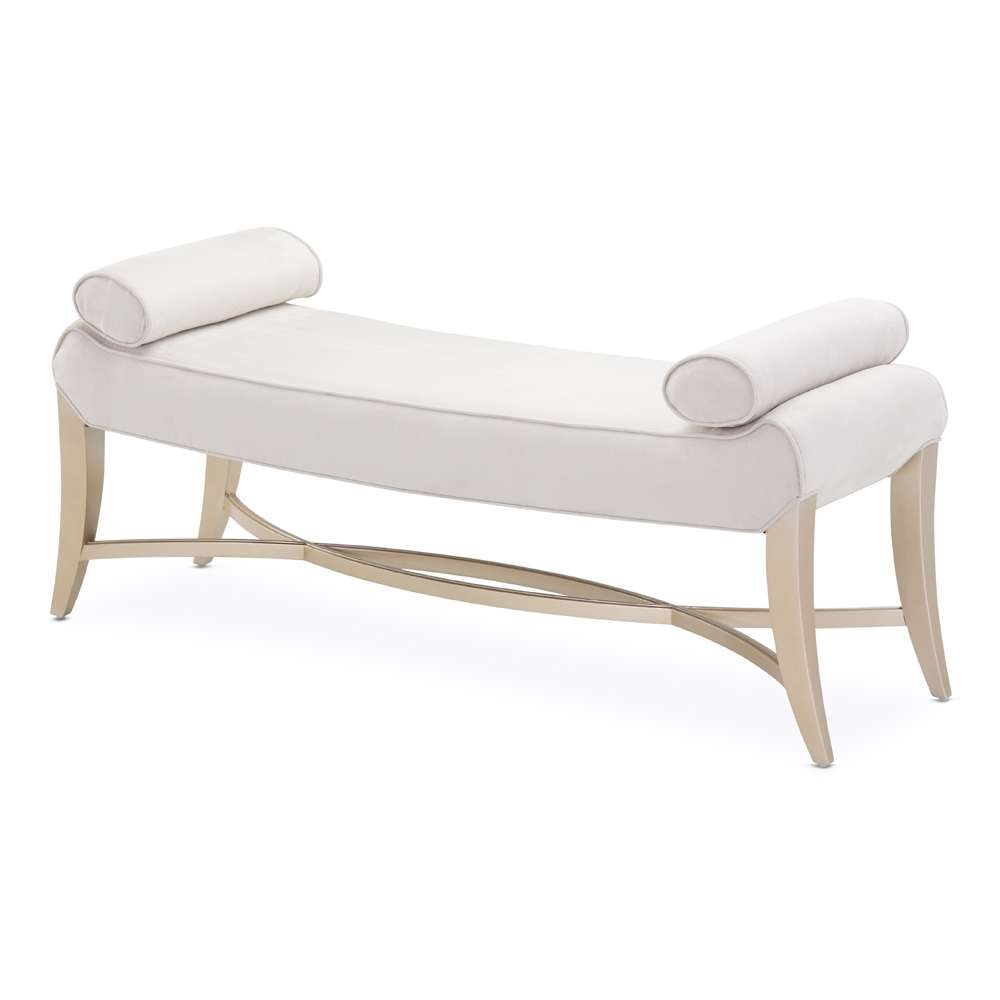 AICO by Michael Amini - Malibu Crest Bed Bench - Chardonnay - N9007904-822 veiw 1