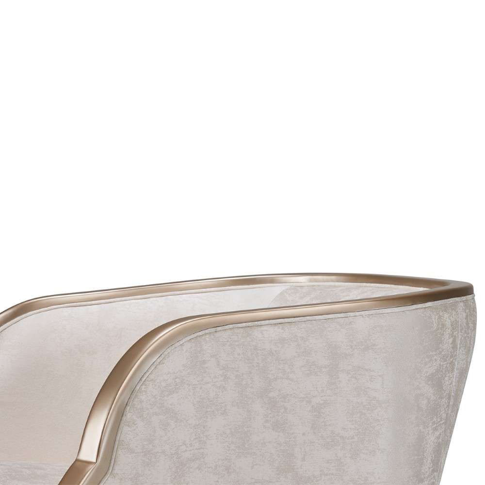 AICO by Michael Amini - Malibu Crest Chair - Cloud White/Chardonnay - N9007835-CLDWH-822 veiw 4